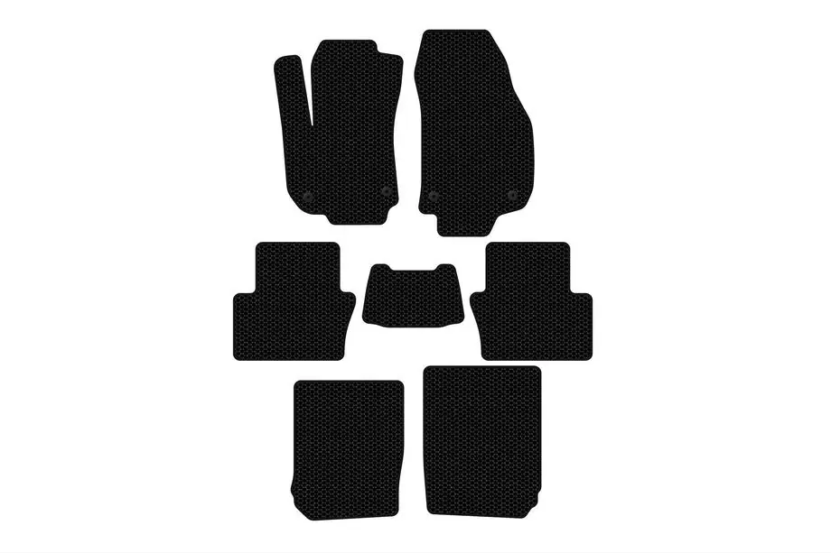 Opel Zafira B 2005–2011 Carsuit kumimatot matkustamoon (3 riviä, mustat) Image