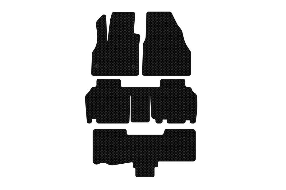 Renault Kangoo 2008–2020 Carsuit kumimatot matkustamoon (3 riviä, 5-ovinen/7-paikkainen, mustat) Image