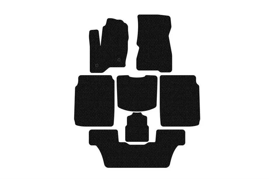 Ford Flex 2009–2019 Carsuit kumimatot (3 riviä, 2013-2019, mustat) Image