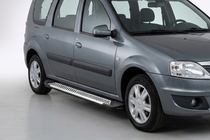 Dacia Logan MCV 2004–2014 Line-astinlaudat (2 kpl, alumiini) kuva 1