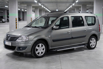 Renault Logan MCV 2005–2013 Sivukynnykset RedLine V1 (2 kpl, alumiini) kuva 1