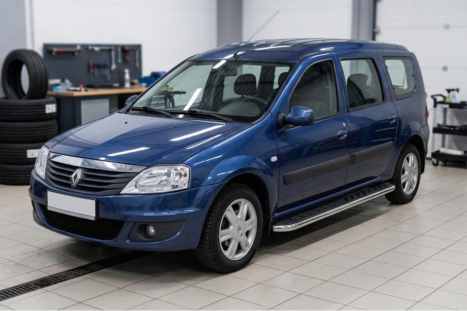Renault Logan MCV 2005–2013 Maydos V1 sivuastinlaudat (2 kpl, alumiini / ruostumaton teräs) Image