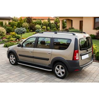 Tayga Grey -sivuaskelmat (2 kpl, alumiini) kuva 1