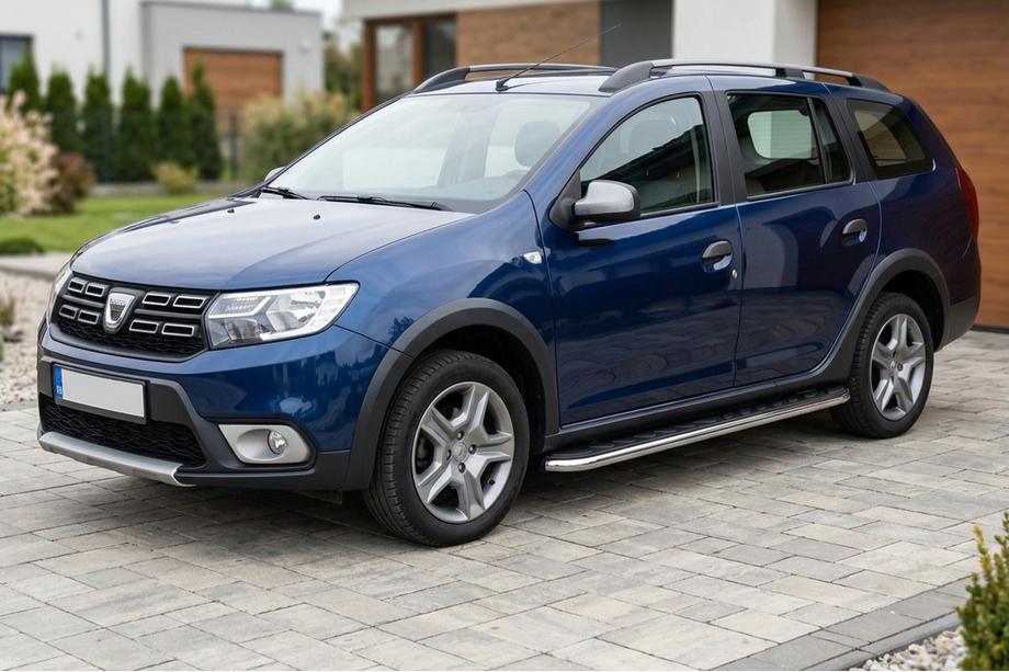 Dacia Logan MCV 2013–2020 Maydos V1 sivuportaat (2 kpl, alumiini ↗ ruostumaton teräs) Image