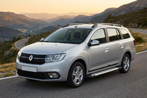 Renault Logan MCV 2013–2022 Allmond Grey -sivuporrassarja (2 kpl, alumiini) kuva 1