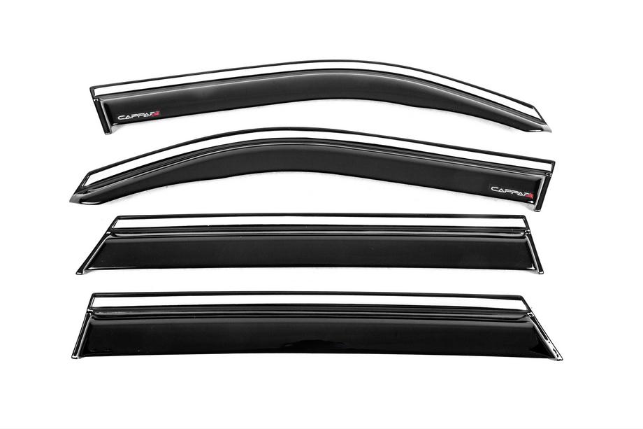 Dacia Duster 2024– Ikkunan tuuliohjaimet kromilistalla EuroCap (4 kpl) Image