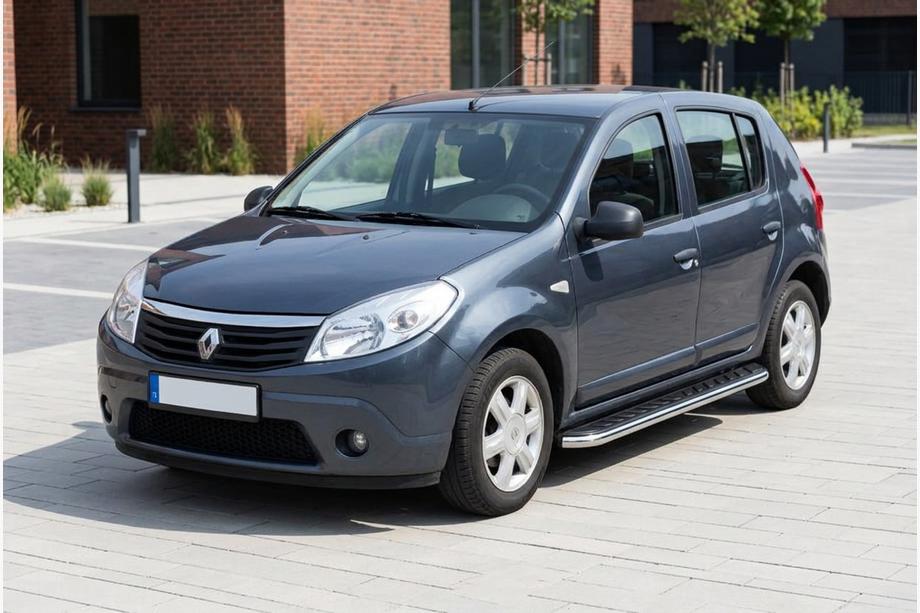 Dacia Sandero 2007–2013 Maydos V1 sivuportaat (2 kpl, alumiini ↗ ruostumaton teräs) Image