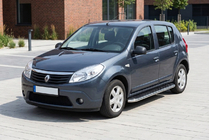 Renault Sandero 2007–2013 Maydos V1 sivuportaat (2 kpl, alumiini ↗ ruostumaton teräs) kuva 1