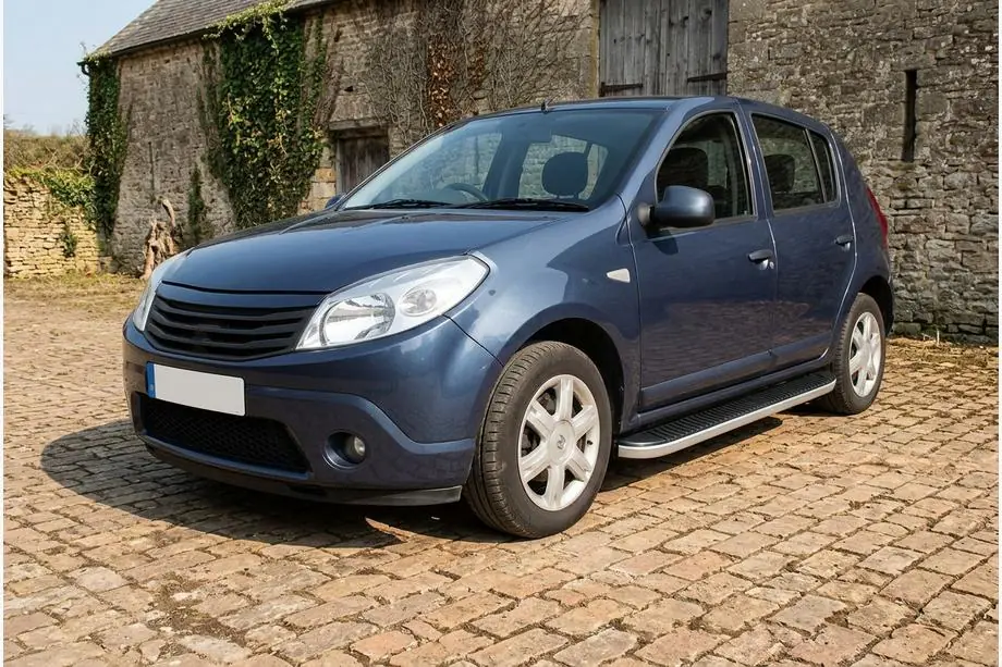 Renault Sandero 2007–2013 Tayga Grey -sivuaskelmat (2 kpl, alumiini) Image