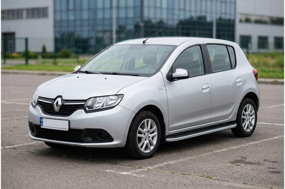 Renault Sandero 2013–2022 Tayga Grey -sivuaskelmat (2 kpl, alumiini) Image