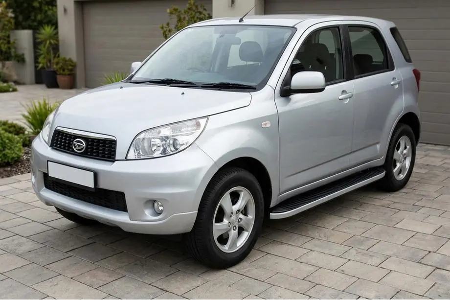 Daihatsu Terios 2006–2017 Tayga Grey -sivuaskelmat (2 kpl, alumiini) Image