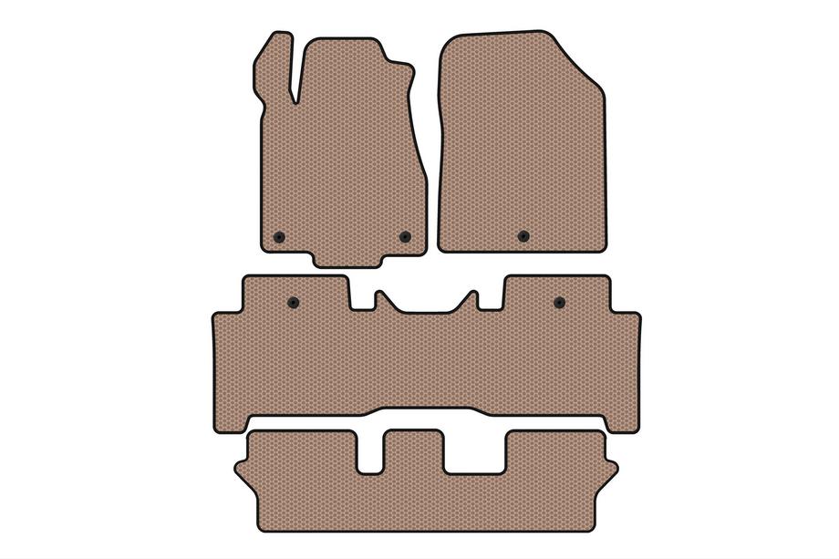 Acura MDX 2007–2013 Carsuit kumimatot matkustamoon (3 riviä, beige) Image