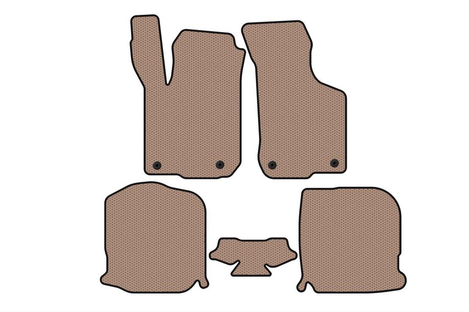 Audi A3 1996–2003 Kumimatot Carsuit (HB, 3-ovinen, beige) Image