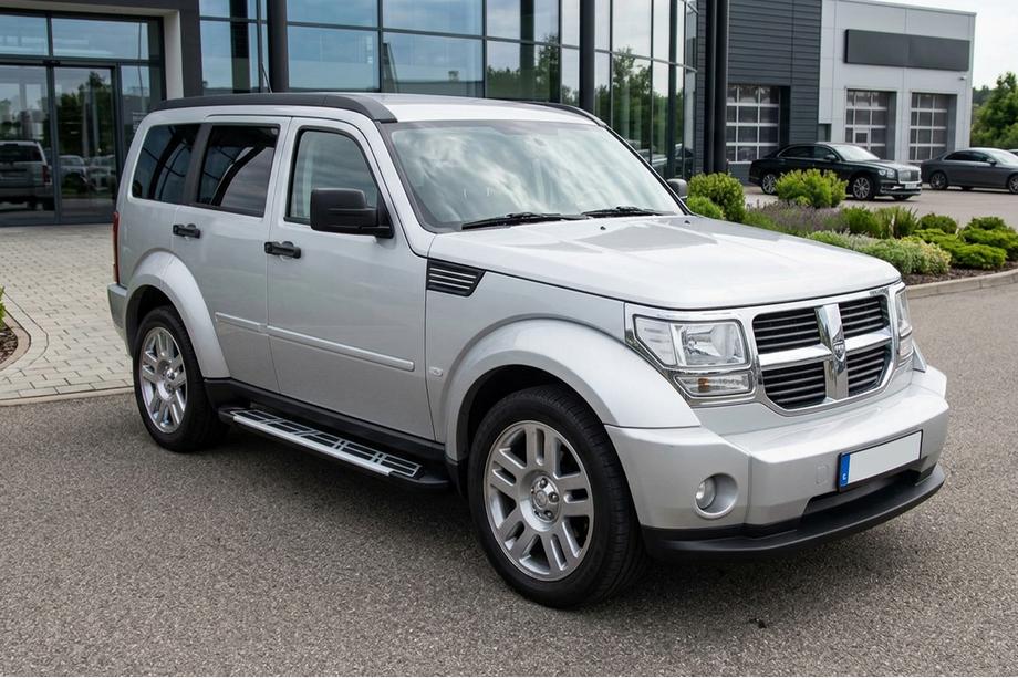 Dodge Nitro 2006–2011 Sunrise sivuportaat (2 kpl, alumiini) Image