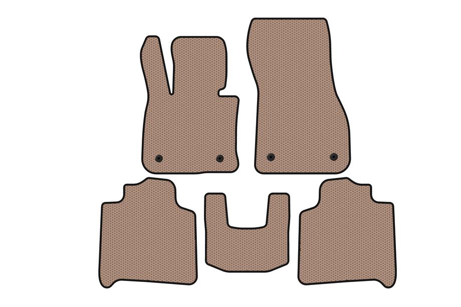BMW 2-sarja Active Tourer F45/F46 2014–2021 Kumimatot Carsuit (F46, 3 riviä, beige) Kuva 1