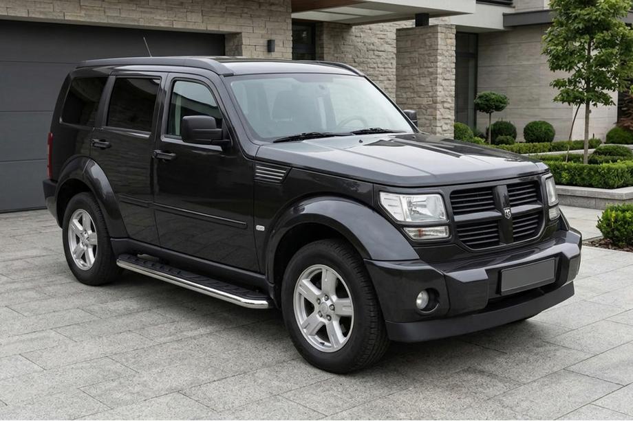 Dodge Nitro 2006–2011 Maydos V1 sivuportaat (2 kpl, alumiini ↗ ruostumaton teräs) Image