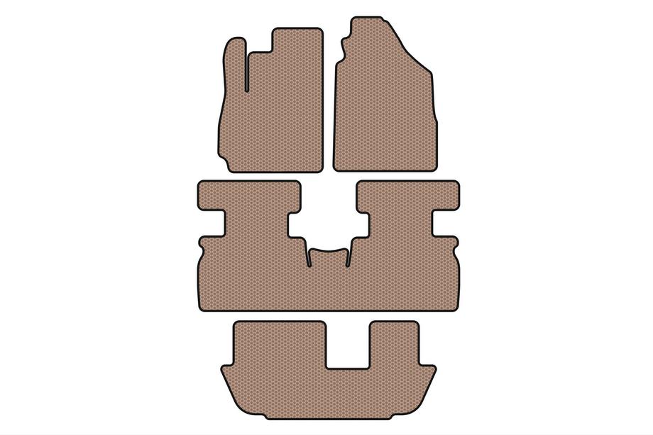 Jetour X70 2018– Carsuit kumimatot matkustamoon (3 riviä, beige) Image