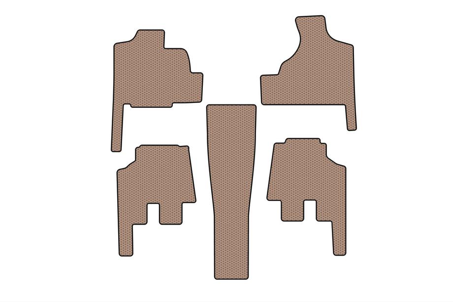 Chrysler Voyager 2001–2007 Carsuit-kumimatot Grand Voyageriin (automaattivaihteisto), beige Kuva 1