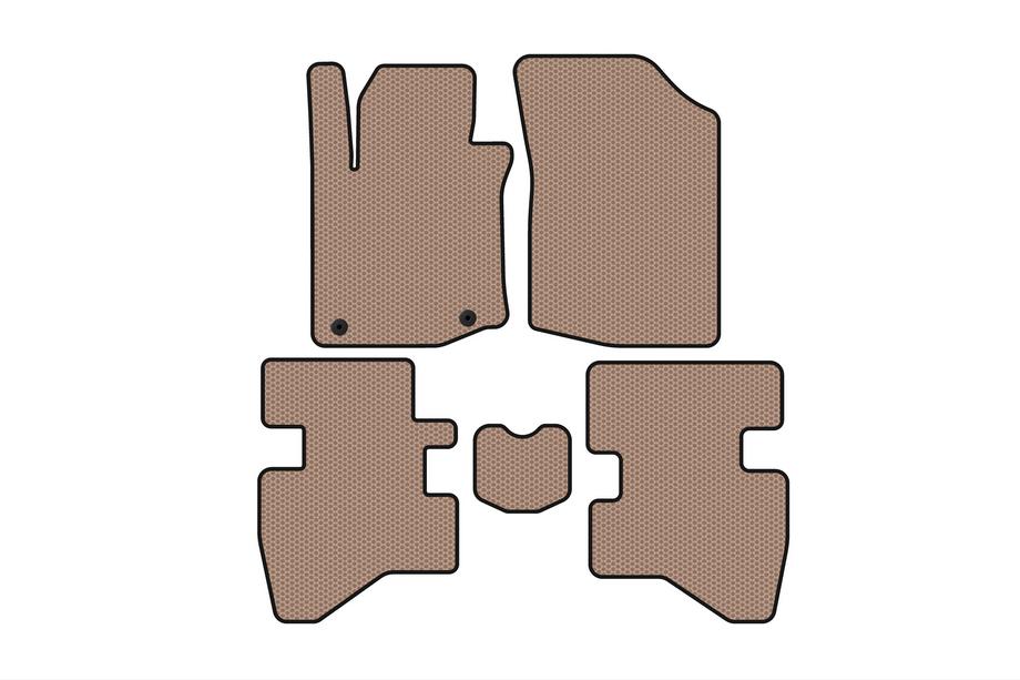 Citroen C-1 2014–2021 Kumimatot Carsuit (HB, beige) Image
