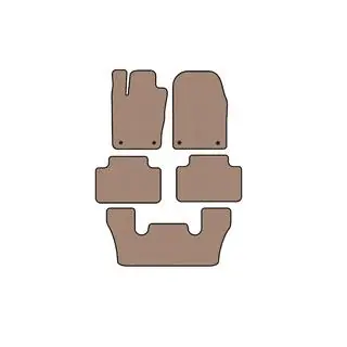 Carsuit kumimatot matkustamoon (3 riviä, beige) kuva 1
