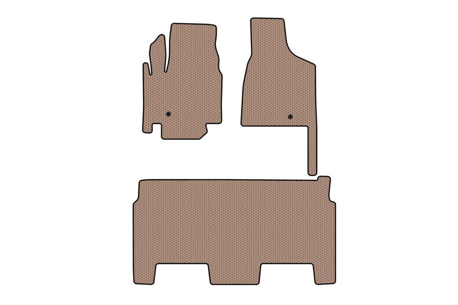 Dodge Grand Caravan V 2008–2020 Kumimatot Carsuit (2008-2020, 2 riviä, 8-paikkainen/Varustetaso SXT, beige) Image