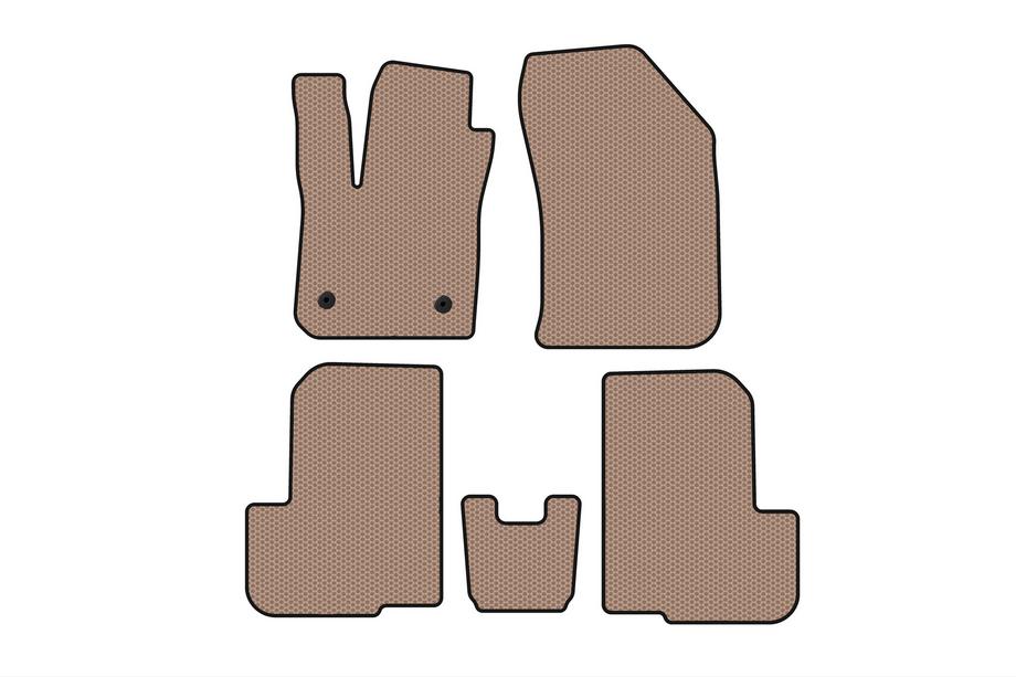 Dacia Lodgy 2012–2022 Kumimatot Carsuit (2 riviä, 7-paikkainen, beige) Image