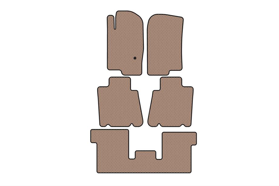 Ford Explorer 2001–2005 Carsuit kumimatot matkustamoon (3 riviä, beige) Image