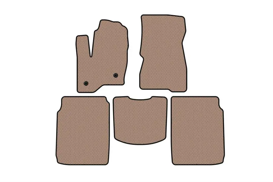 Ford Flex 2009–2019 Kumimatot Carsuit (2 riviä, 2013-2019, beige) Kuva 1