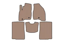 Ford Explorer 2011–2019 Kumimatot Carsuit (2015-2017, 2 riviä, 7-paikkainen, beige) kuva 1