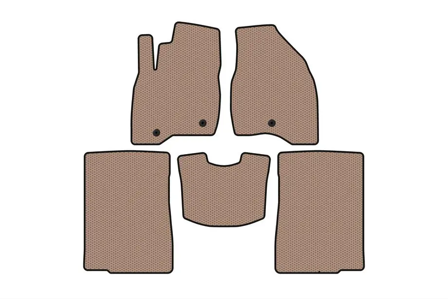 Ford Explorer 2011–2019 Kumimatot Carsuit (2015-2017, 2 riviä, 7-paikkainen, beige) Image