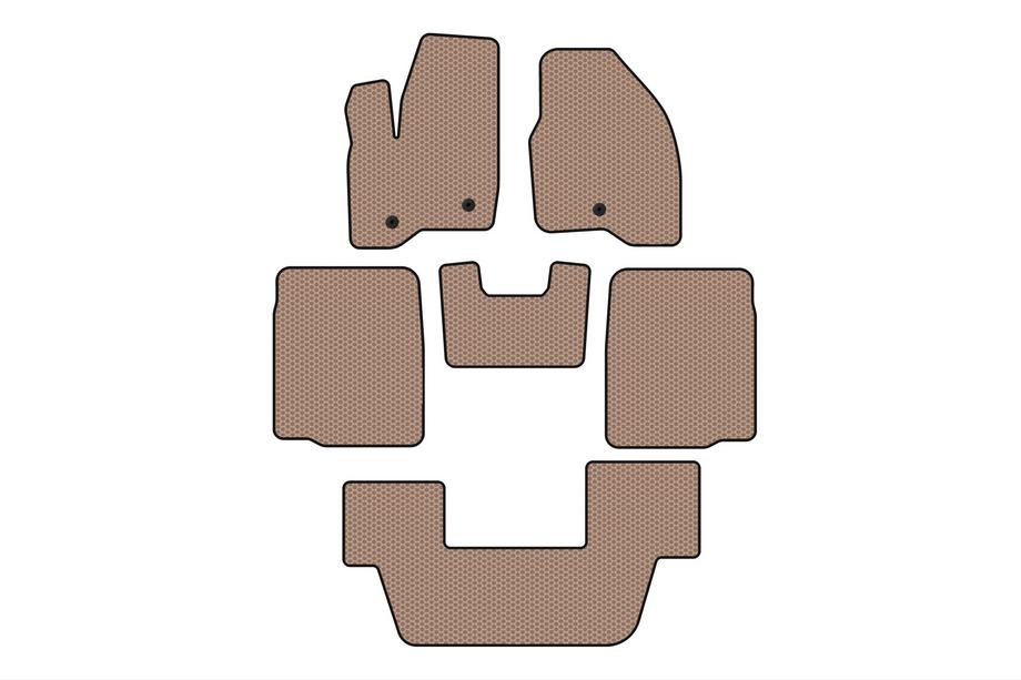 Ford Explorer 2011–2019 Carsuit kumimatot (3 riviä, 2011-2015, beige) Image