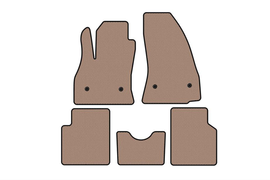 Fiat 500/500L 2013–2022 Carsuit kumimatot matkustamoon (500L, beige) Image