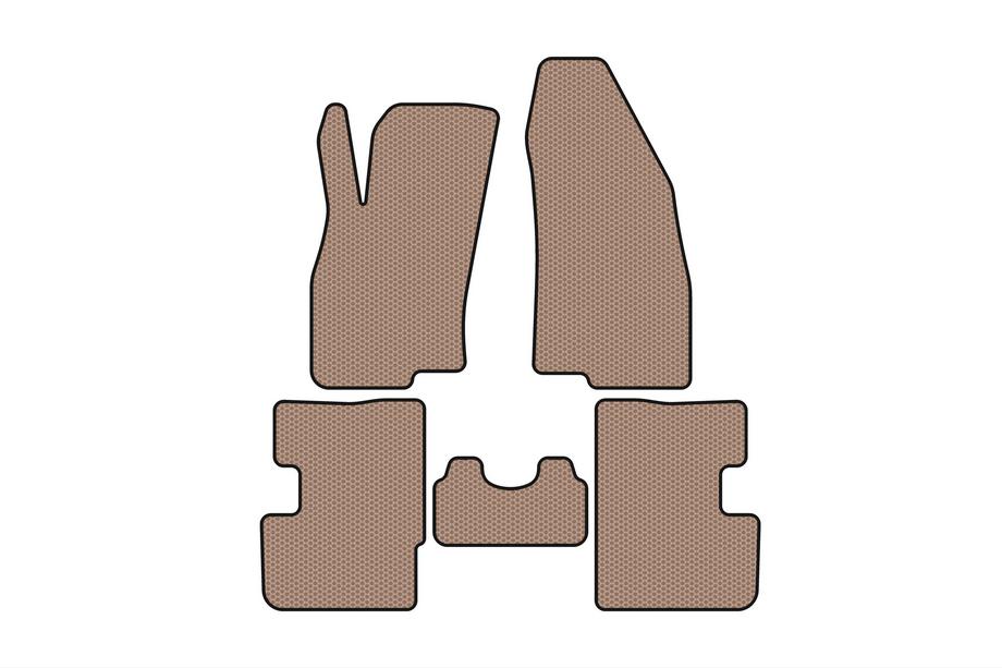 Fiat Punto Grande/EVO 2006–2018 Kumimatot Carsuit (2011-2018, HB, 3-ovinen, beige) Image