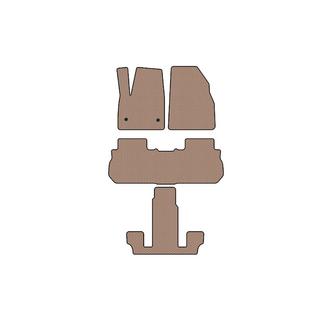 Carsuit kumimatot matkustamoon (3 riviä, 2017-2019, beige) GMC Acadia 2017– kuva 1