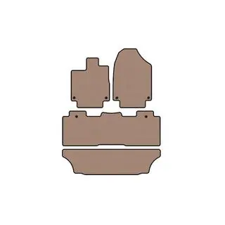 Carsuit kumimatot matkustamoon (3 riviä, beige)