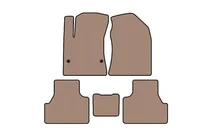 Hyundai Kona 2017–2023 Kumimatot Carsuit (Електро, beige) kuva 1