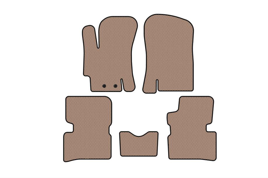 Hyundai Accent 2006–2010 Kumimatot Carsuit (SD, beige) Image