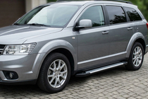 Fiat Freemont 2011–2016 Allmond Grey -sivuporrassarja (2 kpl, alumiini) kuva 1