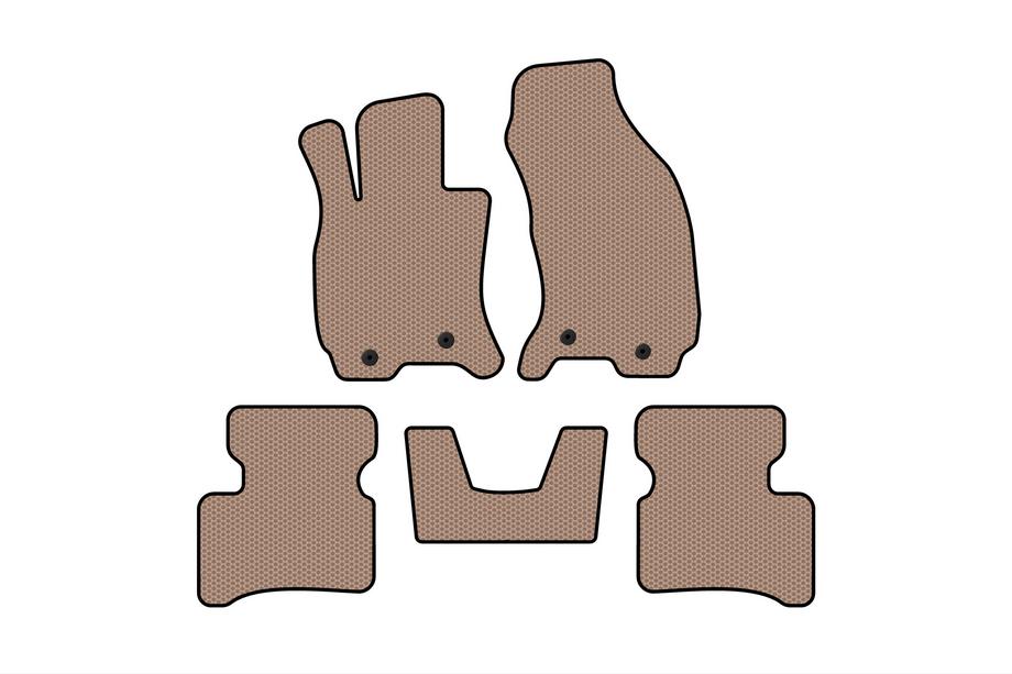 Jaguar X-Type 2001–2009 Kumimatot Carsuit (SD, lattiamallinen kaasupoljin, beige) Image