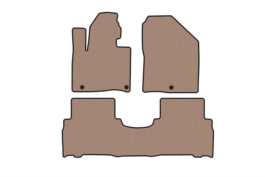 Kia Sorento III UM 2014–2020 Kumimatot Carsuit (2014-2018, 5-paikkainen, beige) Image