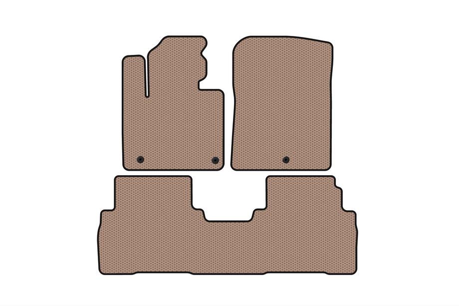Kia Sorento III UM 2014–2020 Kumimatot Carsuit (7-paikkainen, beige) Image