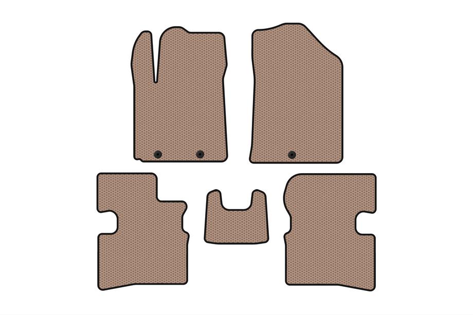 Kia Picanto 2004–2011 Kumimatot Carsuit (2009-2011, HB, beige) Image