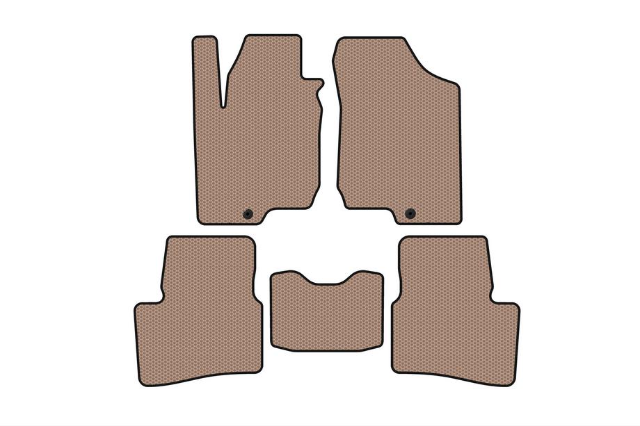 Kia Ceed 2007–2012 Kumimatot Carsuit (HB, 3-ovinen, beige) Image