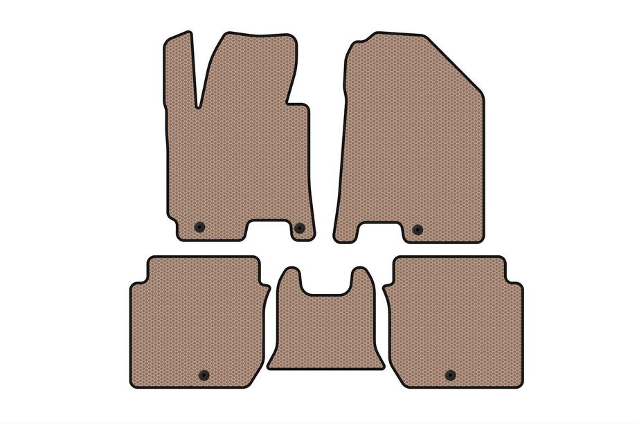 Kia Forte 2008–2024 Kumimatot Carsuit (2016-2018, beige) Image