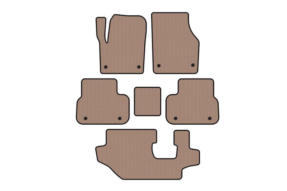 Land Rover Discovery Sport 2014– Kumimatot Carsuit (2014-2019, 3 riviä, beige) Image