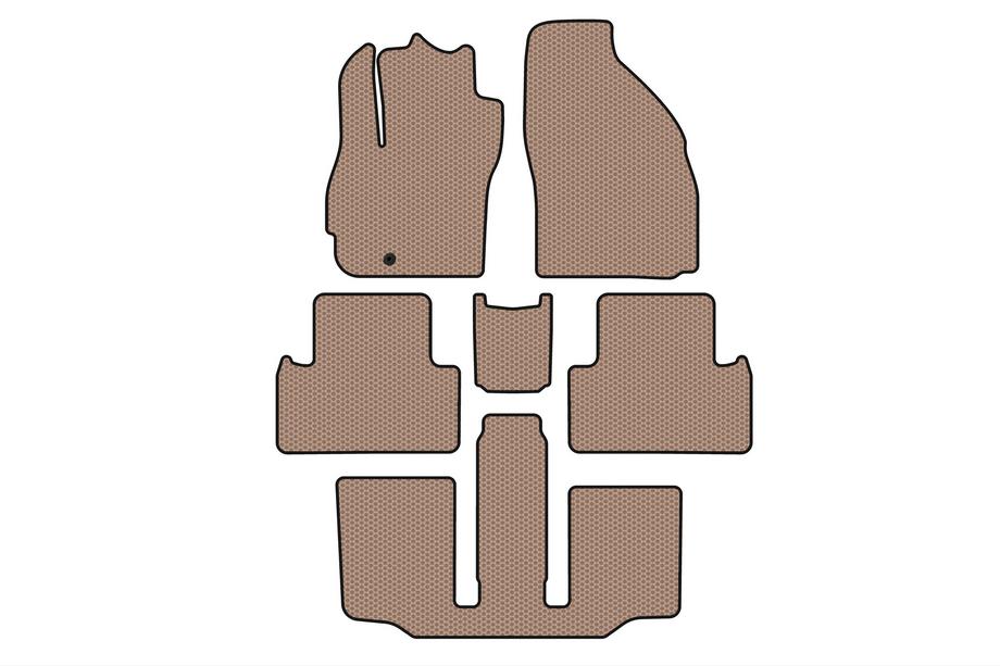 Mazda 5 2005–2009 Kumimatot Carsuit (3 riviä, 7-paikkainen, beige) Image