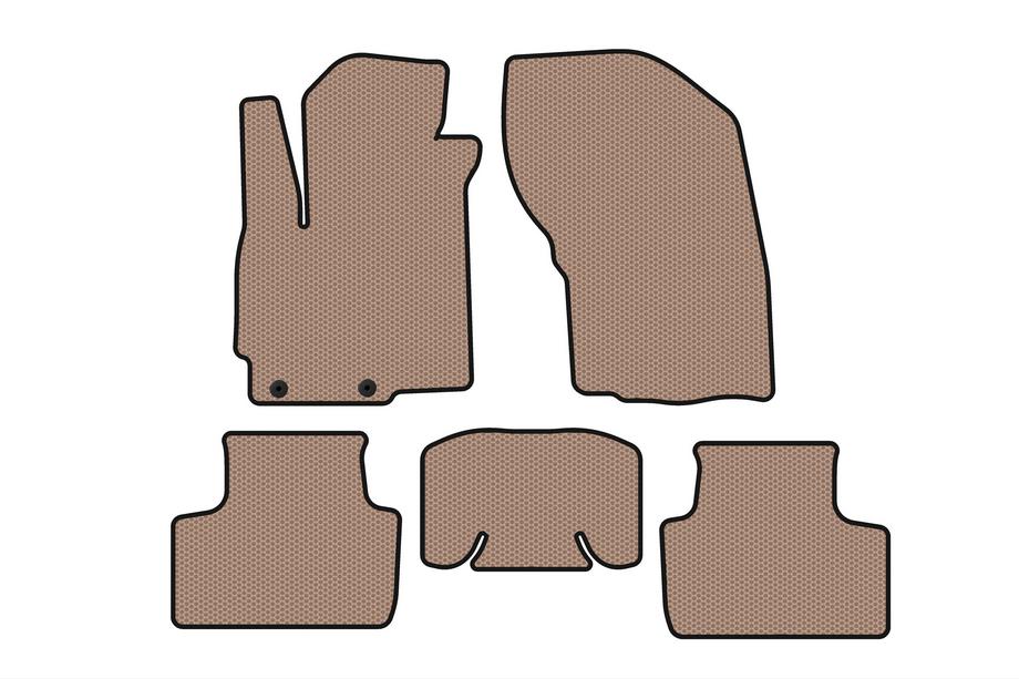 Mitsubishi ASX 2010–2023 Carsuit kumimatot matkustamoon (2019-2023, beige) Image