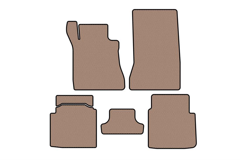 Mercedes S-class W126 1979–1991 Kumimatot matkustamoon Carsuit (SD, lyhyt akseliväli, beige) Image