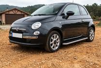 Fiat 500/500L 2013–2022 Maydos V1 sivuportaat (2 kpl, alumiini ↗ ruostumaton teräs) kuva 1
