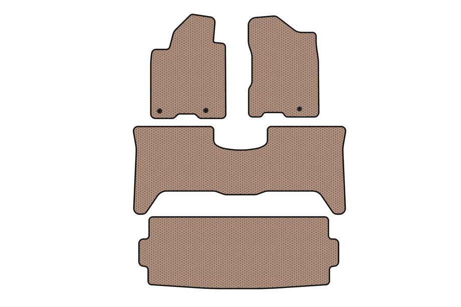 Nissan Armada 2003–2015 Carsuit kumimatot matkustamoon (3 riviä, 2003-2008, beige) Image